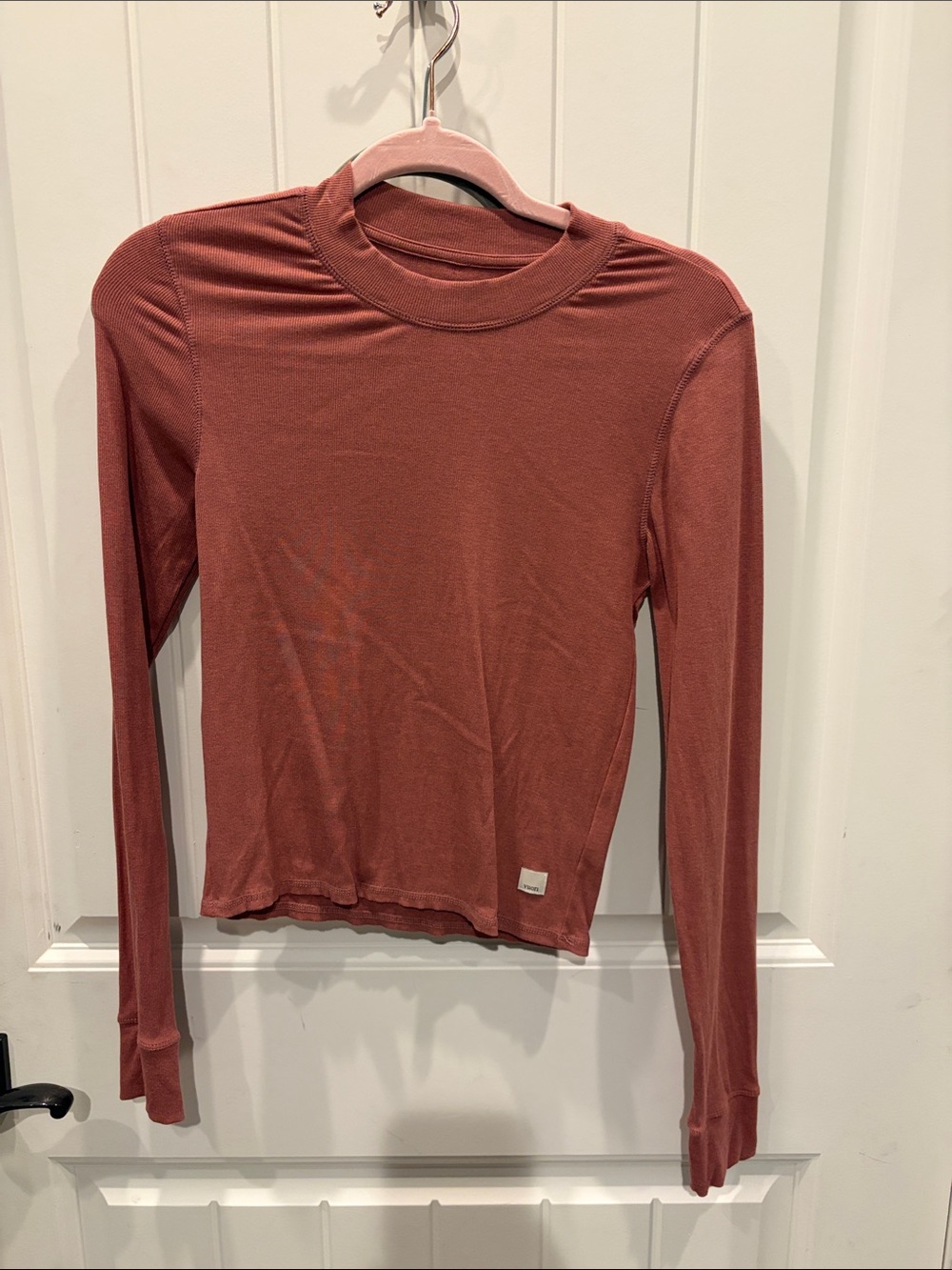 Vuori Rust Long-Sleeve Crewneck Top
